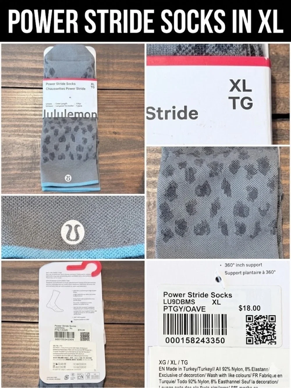 🍋 Lululemon Performance & Essential Sock Bundle – NWT - 5 pair